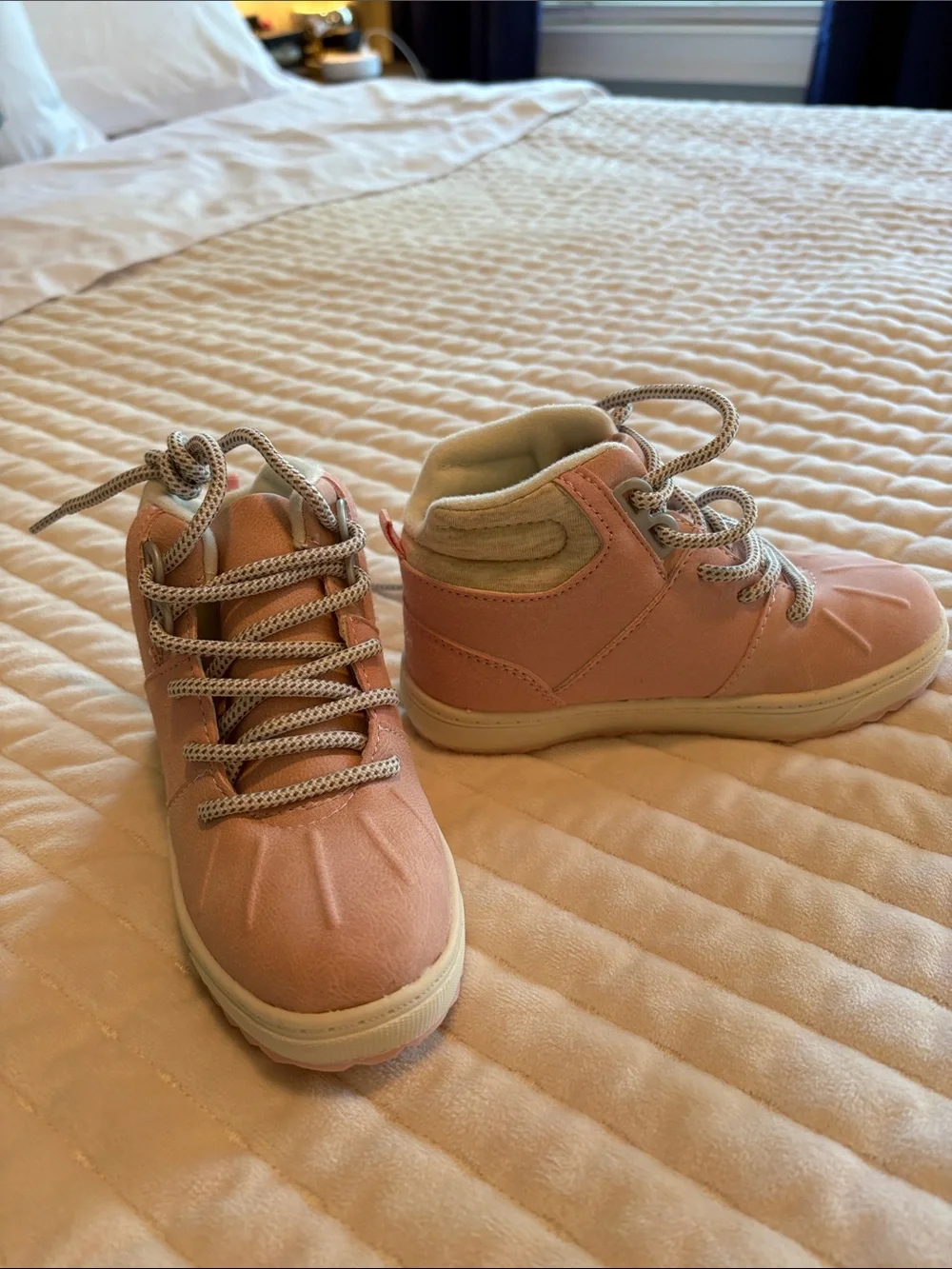 Oshkosh girls Pink High-Top Lace-Up Sneaker/Boots